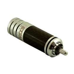 EGM Audio RCA Plug – Rhodium Plated – Black