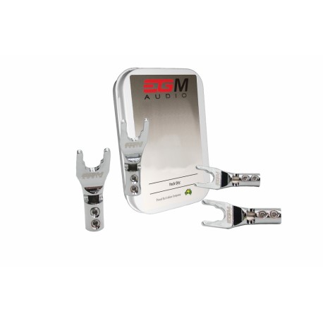 EGM Audio Spade Plug – Rhodium Plated