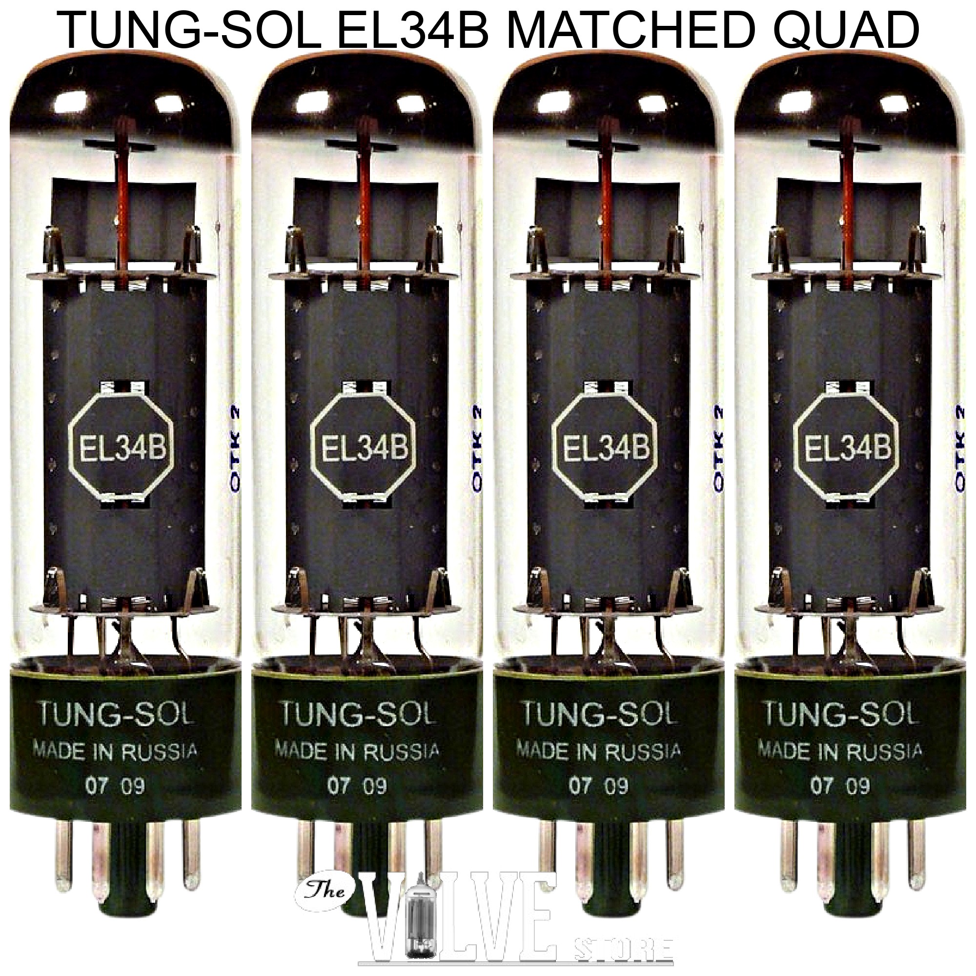 TUNG-SOL EL34B 真空管 4本セット TUNG-SOL EL34B 真空管 4本セット