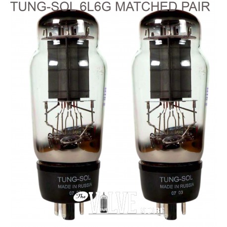 TUNGSOL 6L6G MATCHED PAIR