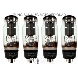 TUNGSOL 6L6G MATCHED QUAD