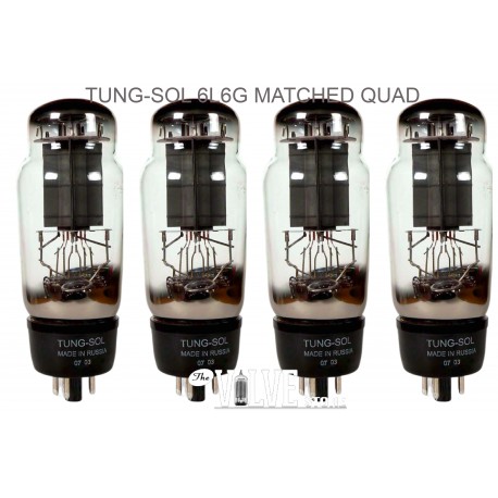 TUNGSOL 6L6G MATCHED QUAD